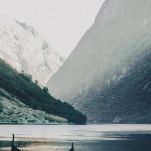Wanderlust - Blue tone photograph of Norwegian mountains